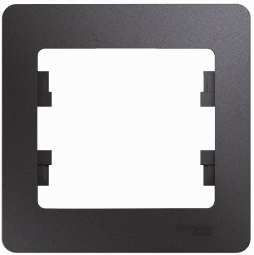 Рамка горизонтальная Systeme Electric Glossa 1-м. графит фото Рамка горизонтальная Systeme Electric Glossa 1-м. графит картинка